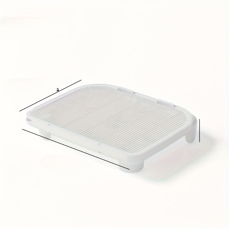 Elevated Cat Litter Mat With Raised Edges Scatter Control