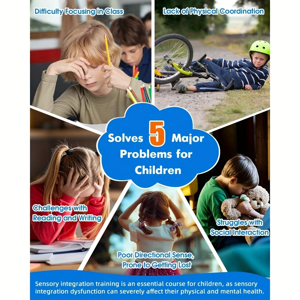 Sensory Swivel Chair For Autism And ADHD With 360 Degree Spinning Seat And Support Handles For Calming Motion