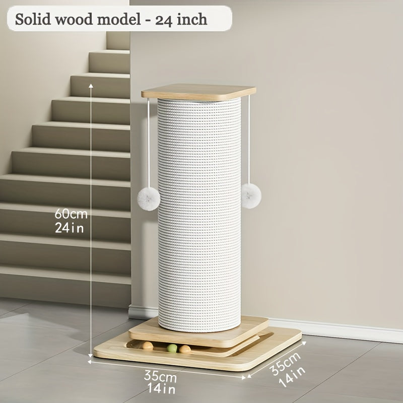 Extra Large Vertical Sisal Cat Scratching Post With Ball