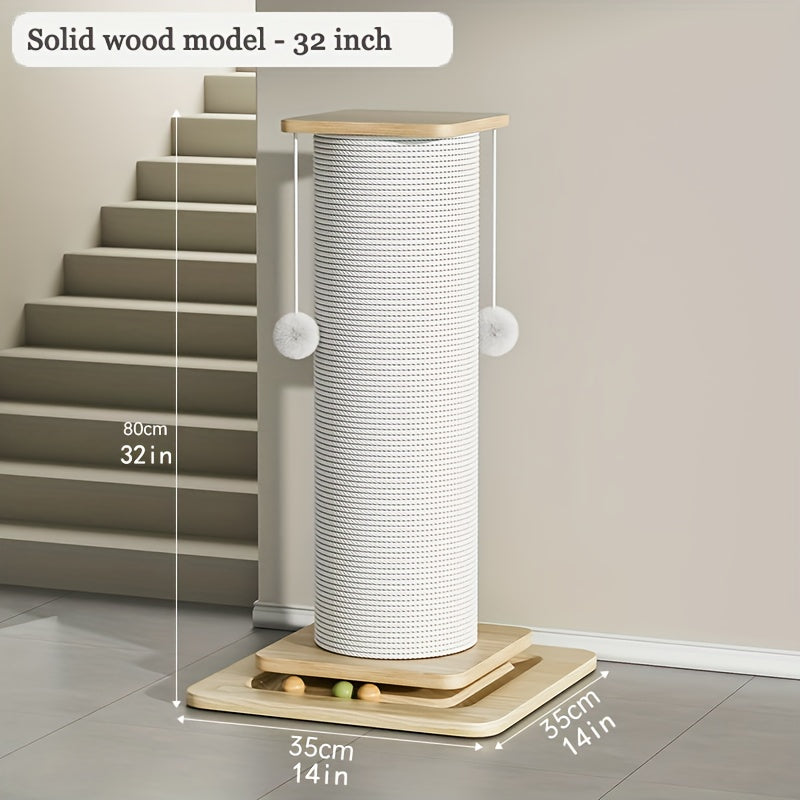Extra Large Vertical Sisal Cat Scratching Post With Ball