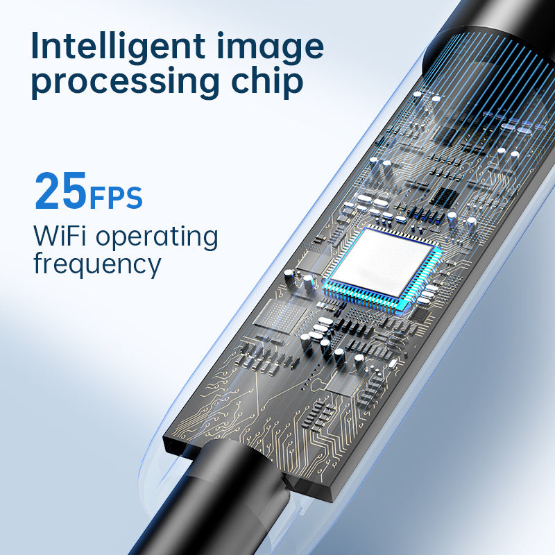 Endoscope With SemiRigid Snake Camera Four Point Three Inch Screen 1080P 16.4Ft Cord IP67 Waterproof Borescope Sewer