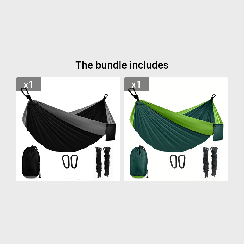 Camping Hammock Double And Single Nylon With Straps