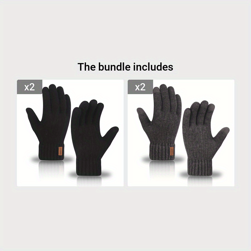Unisex Alpaca Gloves Warm Touchscreen Compatible Winter