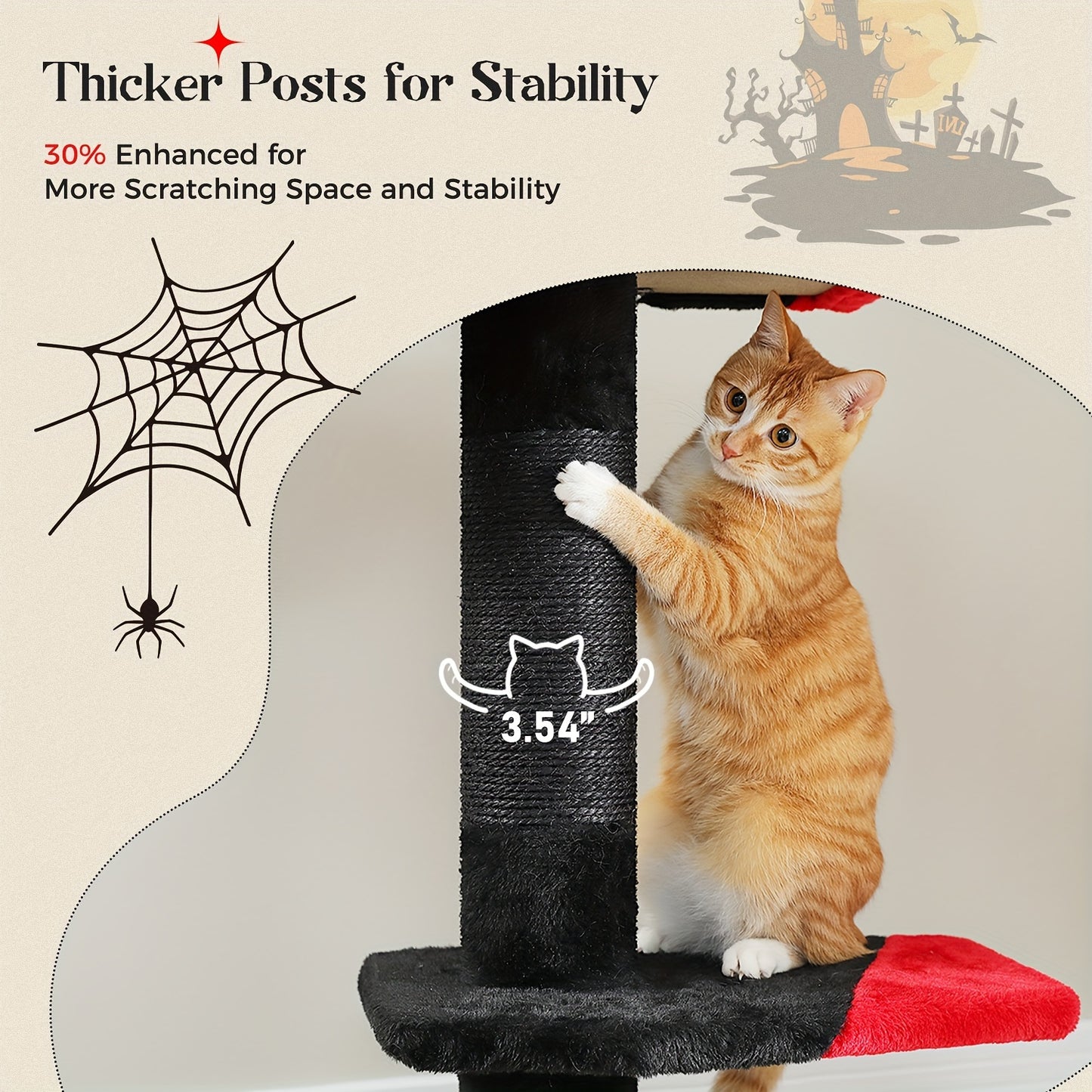 Floor To Ceiling Cat Tree Tower 4 Tier Adjustable Height 90 To 107 Inches Gray Black Khaki