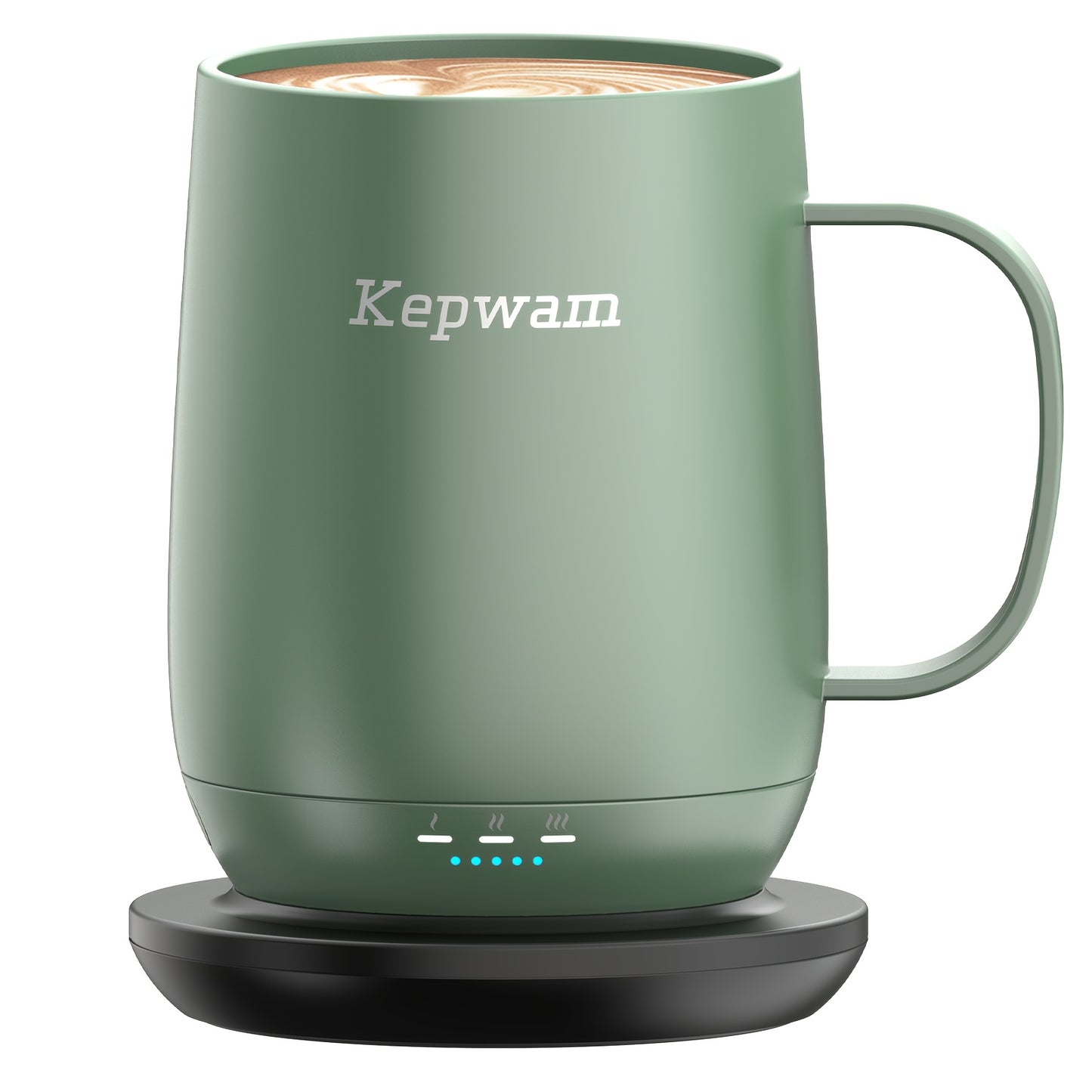 Kepwam Self Heating Coffee Mug T2 16oz 150 Minute Battery Life 149 F Temperature Controlled Warmer No App
