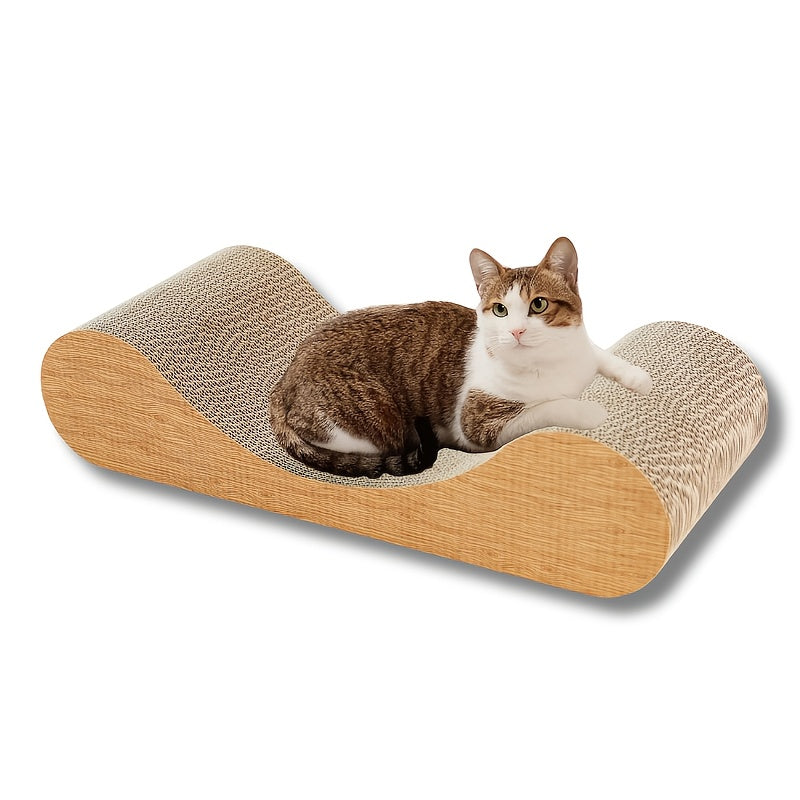 Cardboard Cat Scratcher Bed Indoor Cats Curved 24 Inch