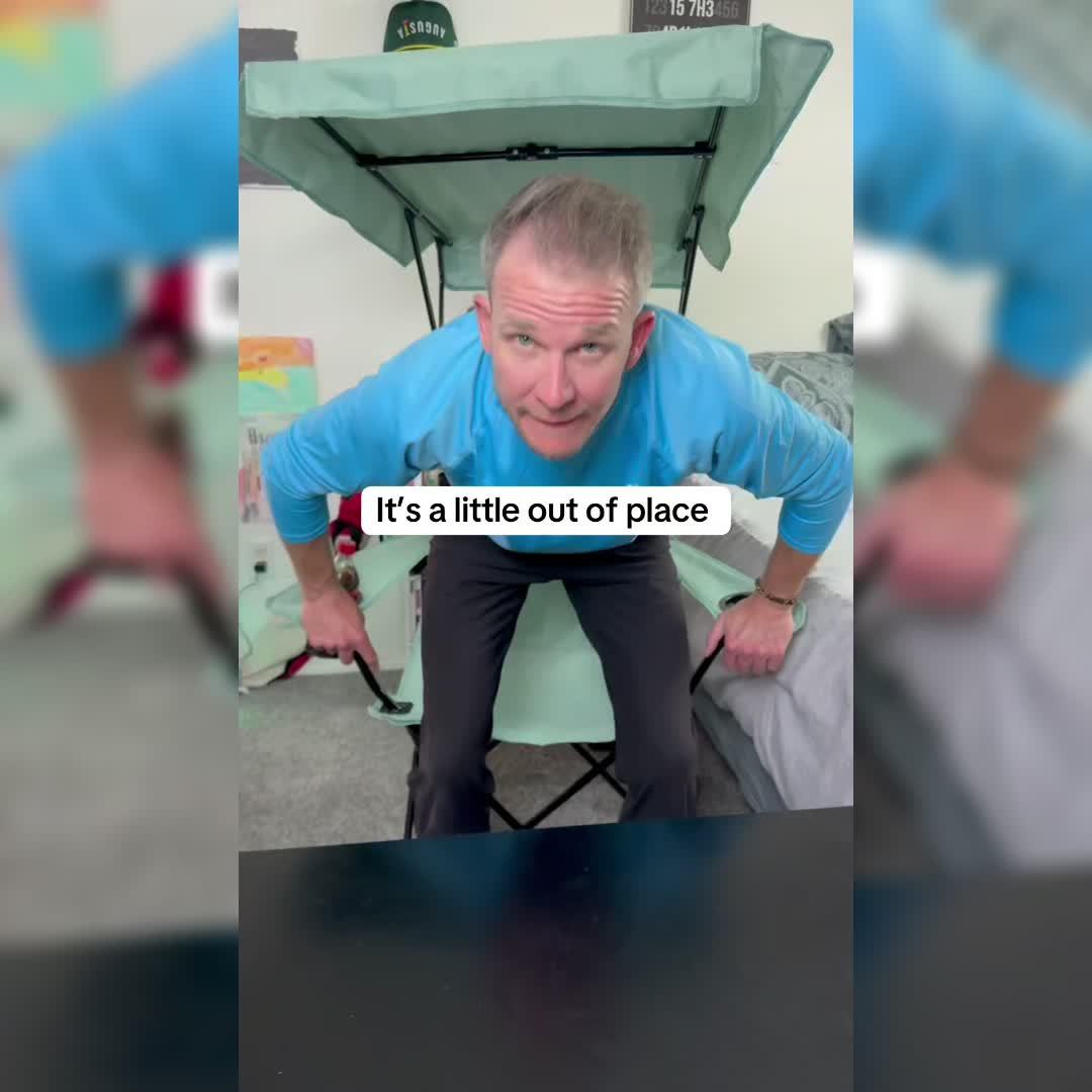 Outdoor Sunshade Chair With Adjustable Canopy And Armrests, Cup Holder, Foldable Storage Bag For Outdoor Use