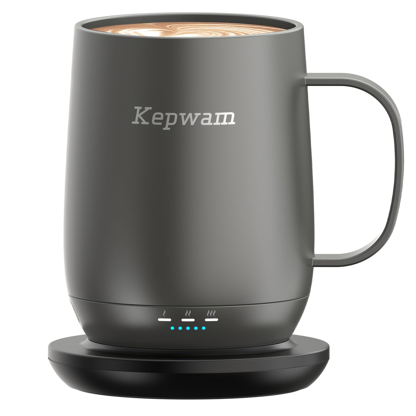 Kepwam Self Heating Coffee Mug T2 16oz 150 Minute Battery Life 149 F Temperature Controlled Warmer No App