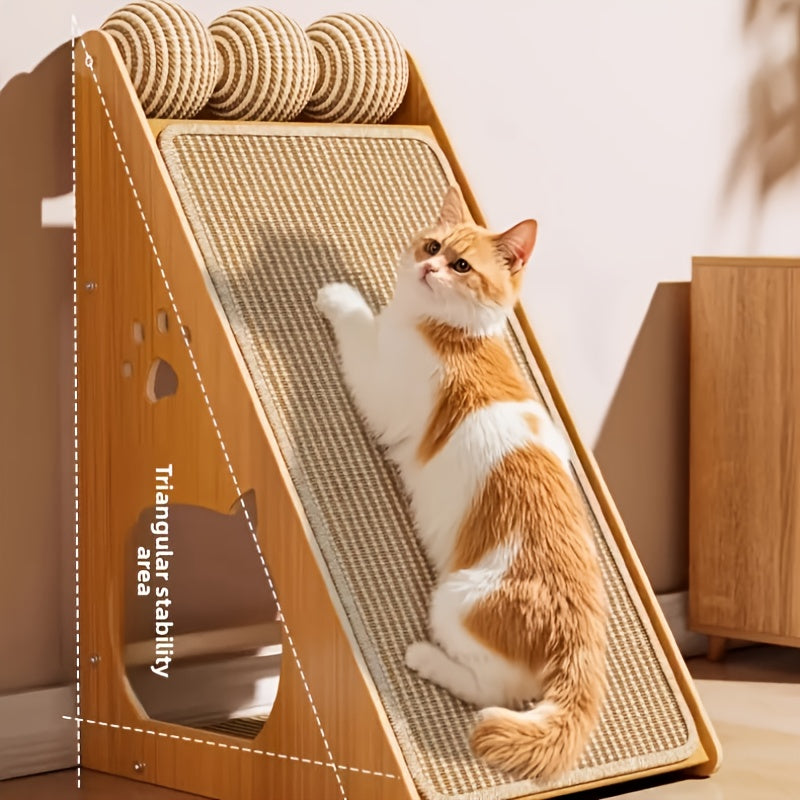 27 Inch Multi Scene Cat Scratching Board With Sisal Rope