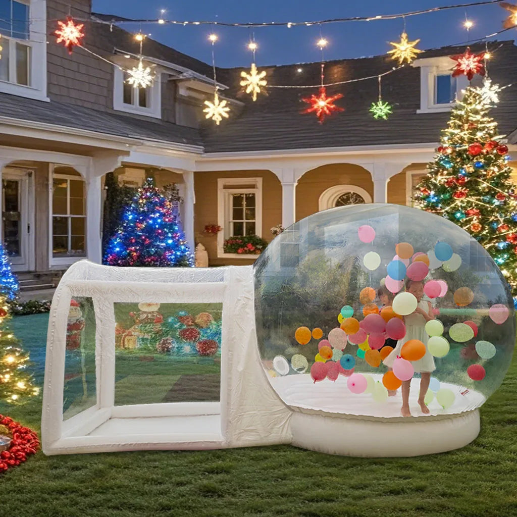 10FT Inflatable Bubble House With Trampoline And Transparent Dome PVC For Parties Free Shipping With Blower
