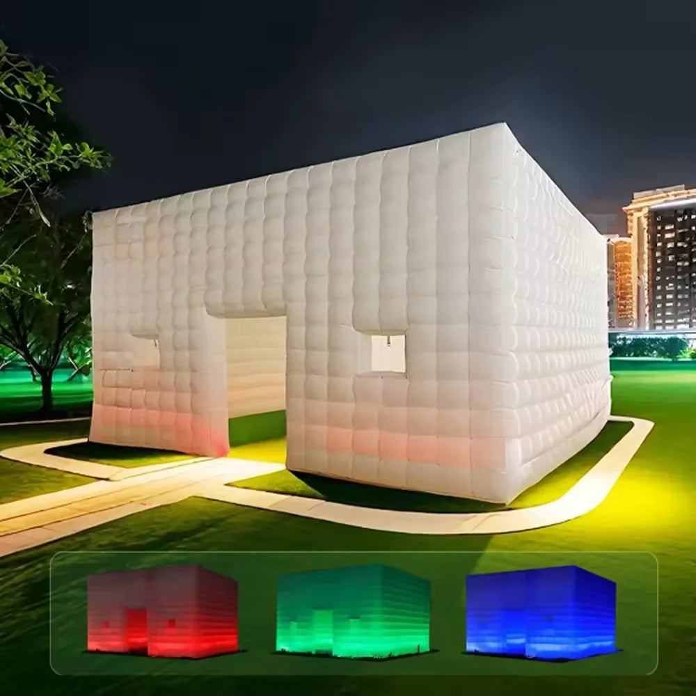 26FT Large LED Inflatable Air Club Tent House with Blower for Party Event Rental Business