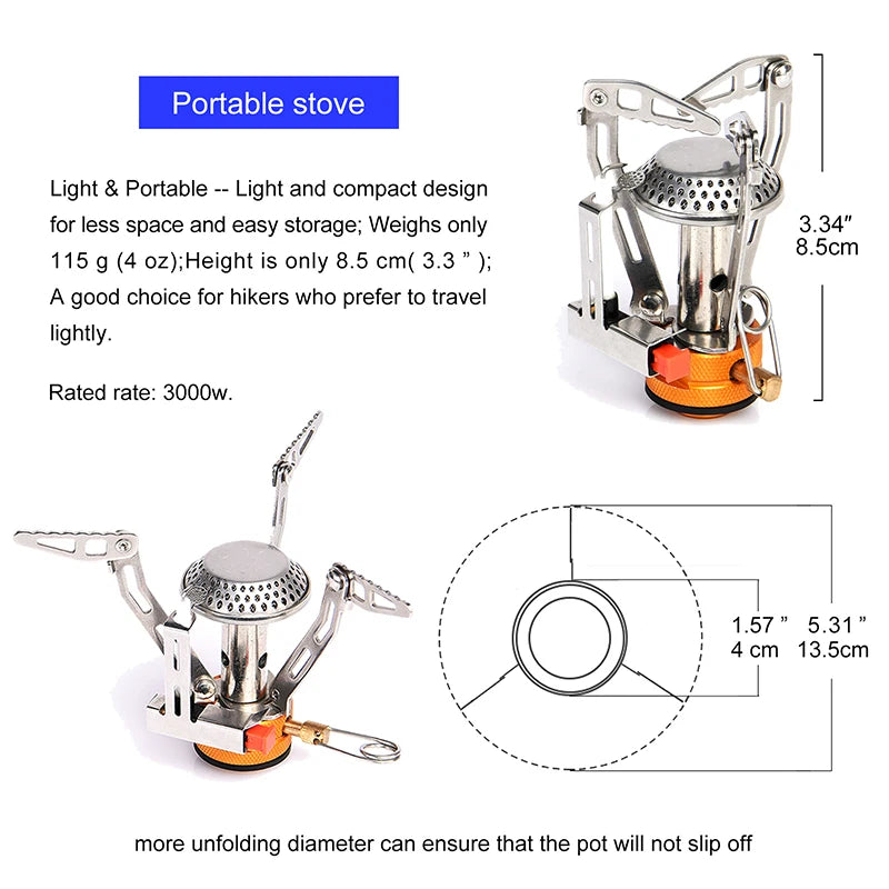 Widesea Camping Cookware Set Portable Folding Pot For Trip