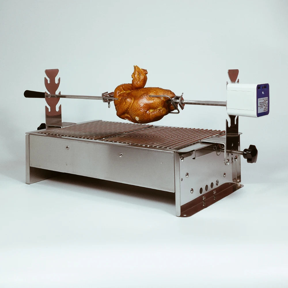 Universal Rotisserie Kit Portable Spit Grill Adjustable