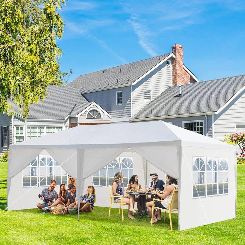 10 By 20 Outdoor Party Tent With 6 Removable Sidewalls