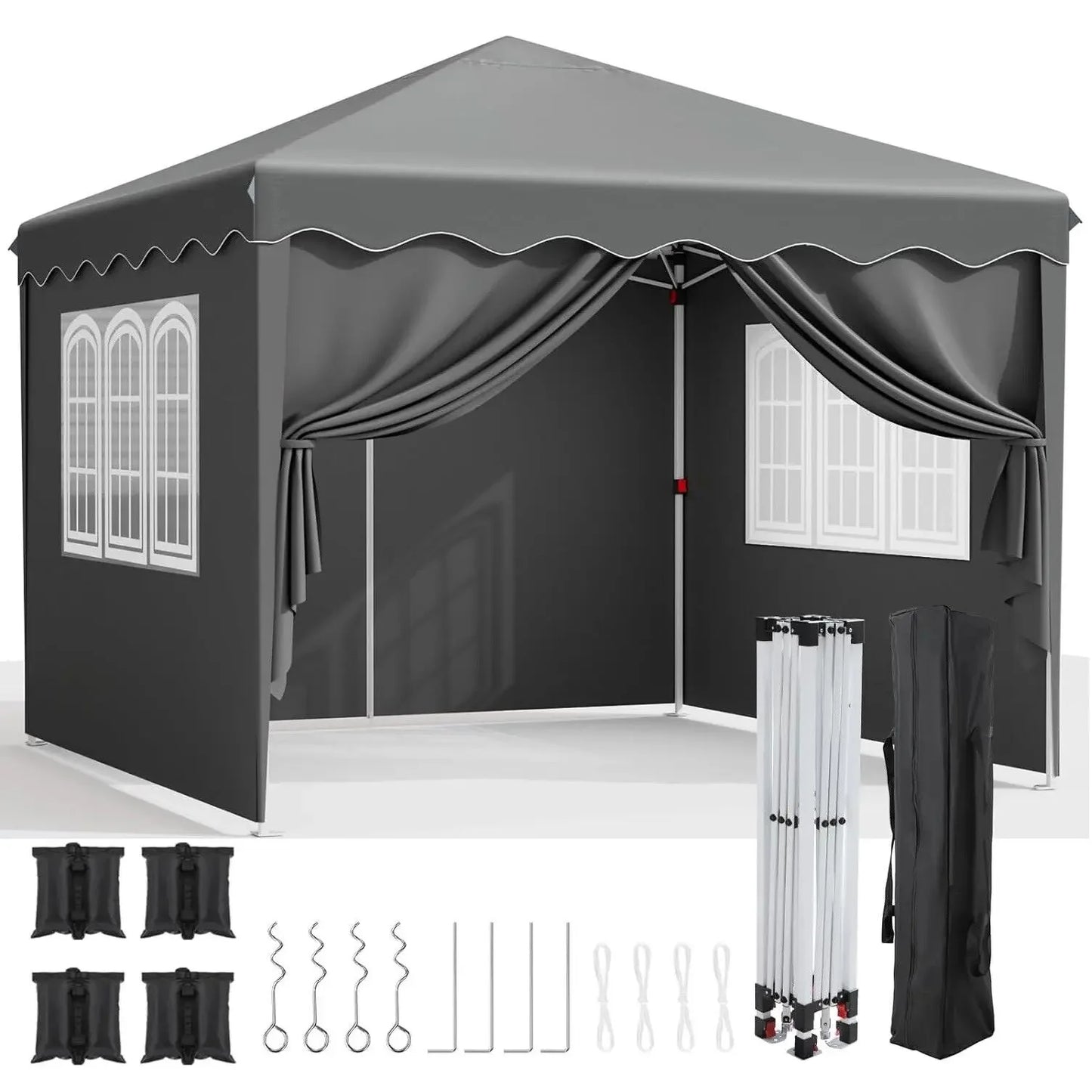 3x3m Sunshade Gazebo Portable Outdoor Rainproof Tent
