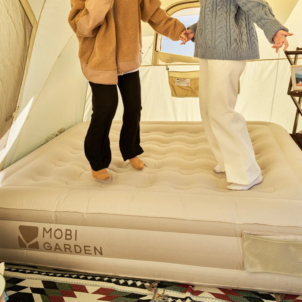 Mobi Garden Camping Air Mat 25cm Peach Skin Portable