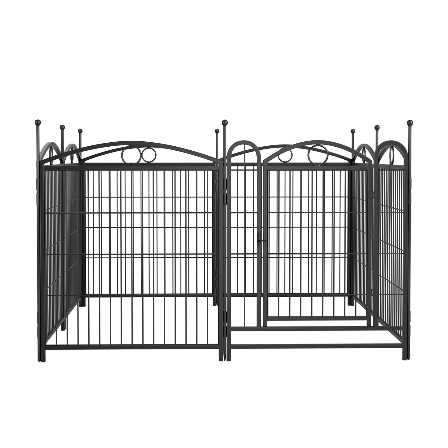 Dog Playpen Indoor 32 Inch 8 Panels Metal Pen With Doors
