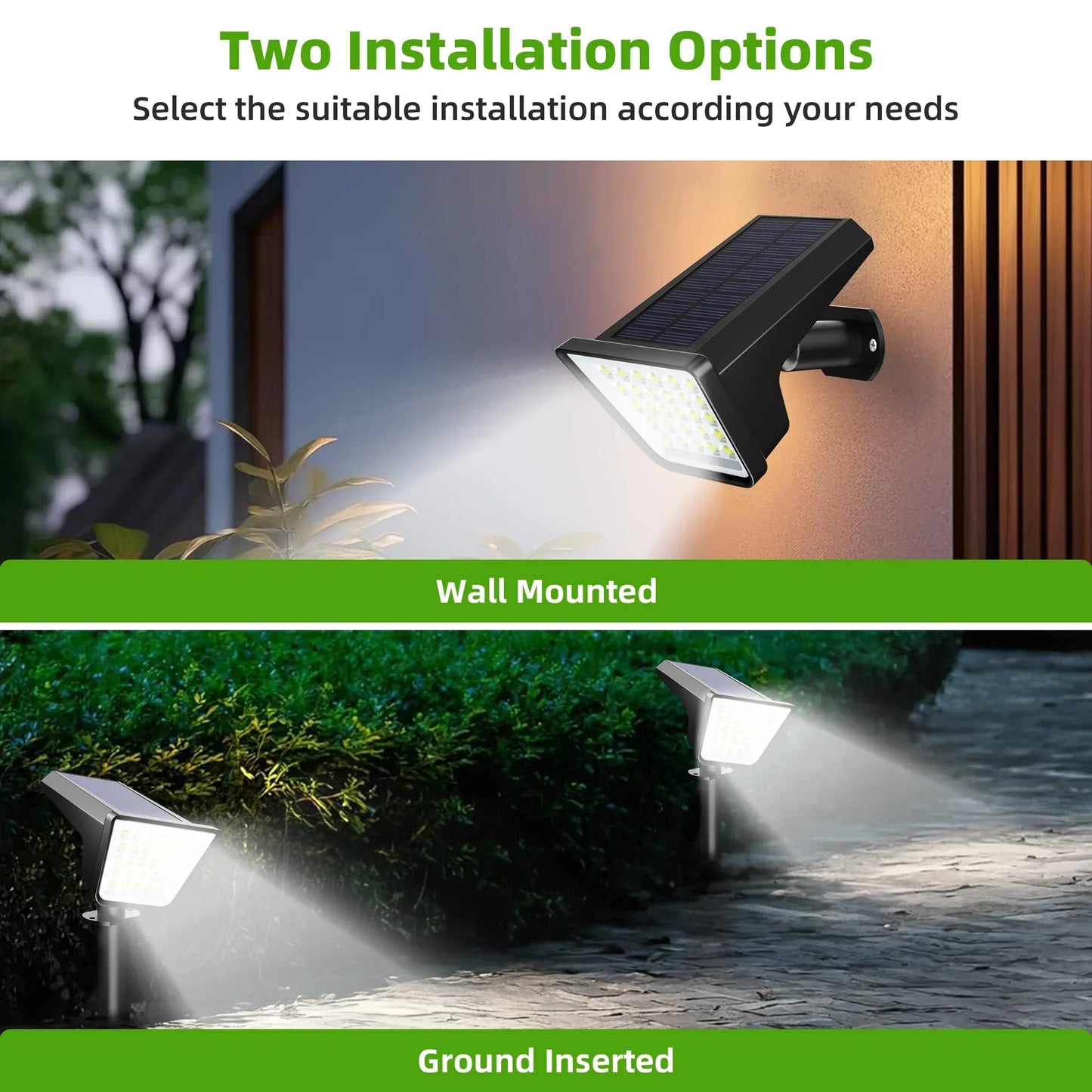 4 Pack Waterproof Solar Street Lights For Yard Garden