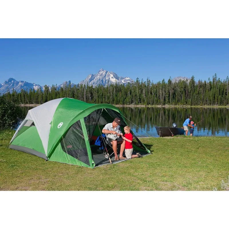 Coleman Evanston Screened Camping Tent 6 To 8 Person