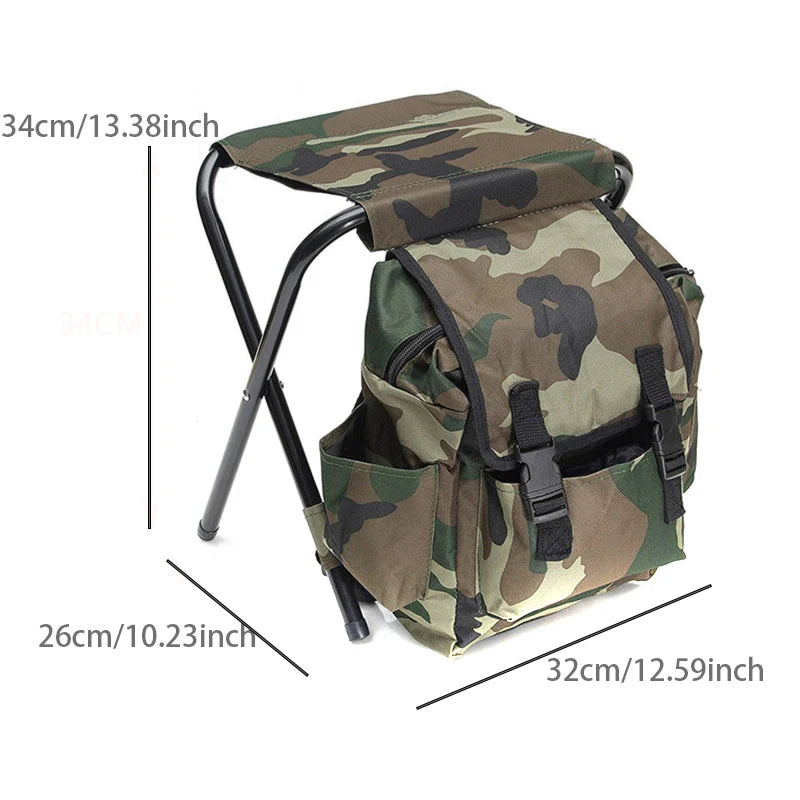 Backpack Cooling Chair Portable Folding Seat for Camping