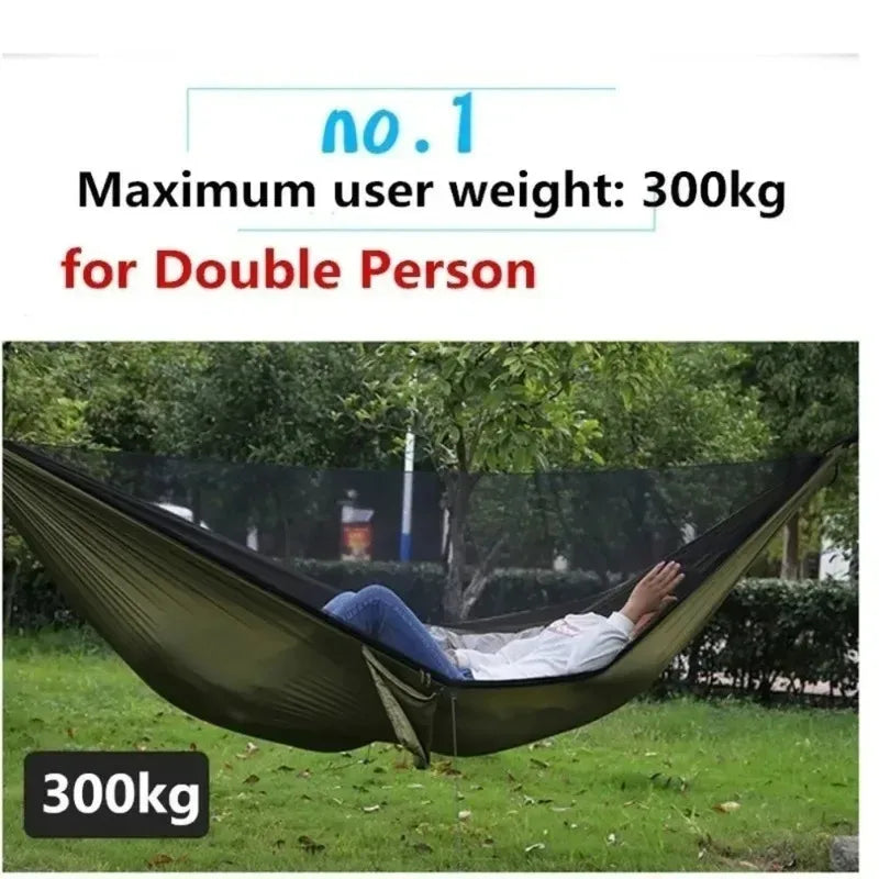 Lightweight Parachute Hammock With Mosquito Net 250x120cm