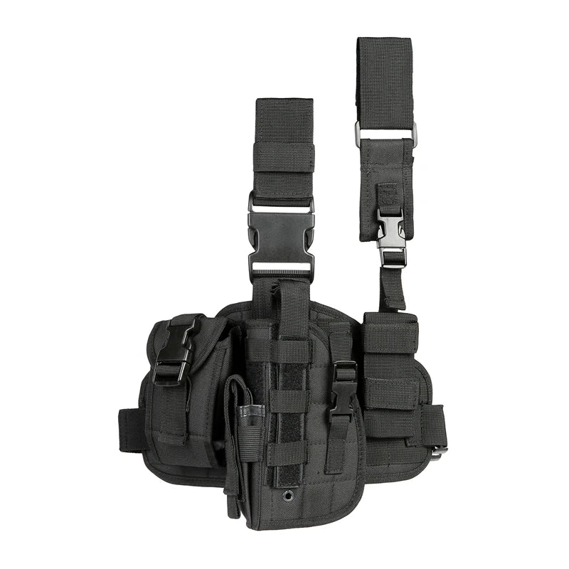 Tactical Leg Gun Holster Camouflage Bag Pistol Phone Pocket
