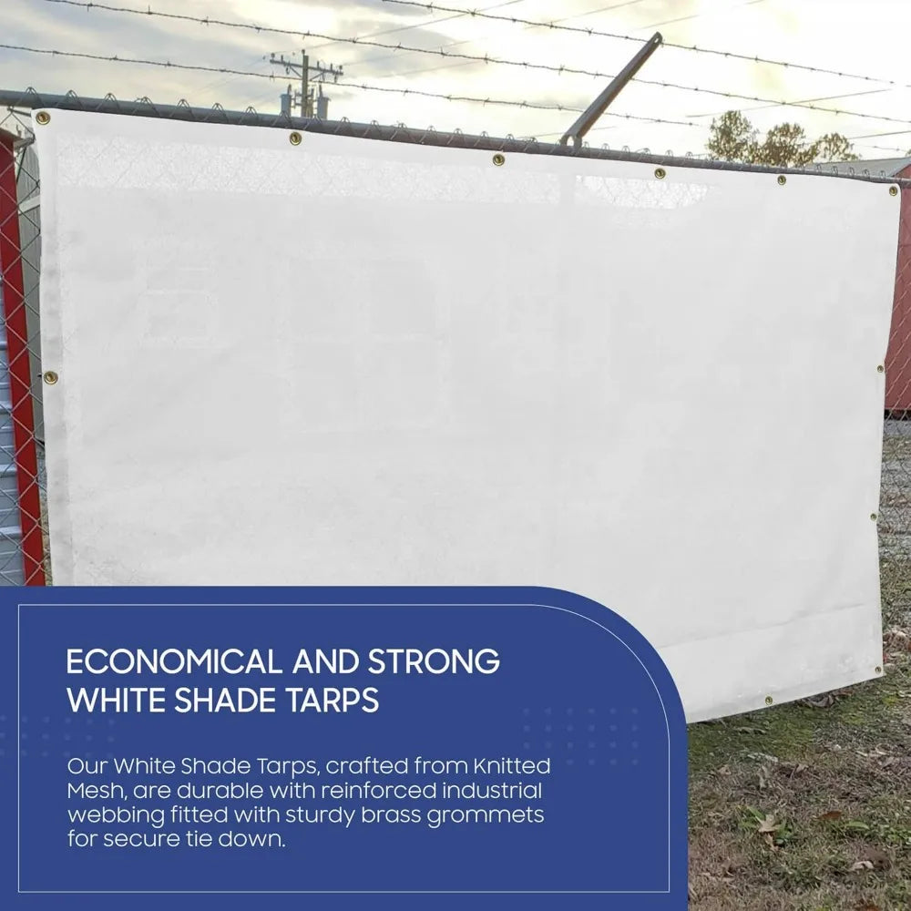 10 Ft X 16 Ft 75 Percent Shade Mesh Tarp With Brass Eyelets