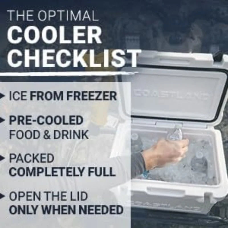Coastland Bay Series 15 Quart Premium Insulated Rotomolded Cooler Small Ice Chest for Soccer Games Tailgates and Fishing Trips