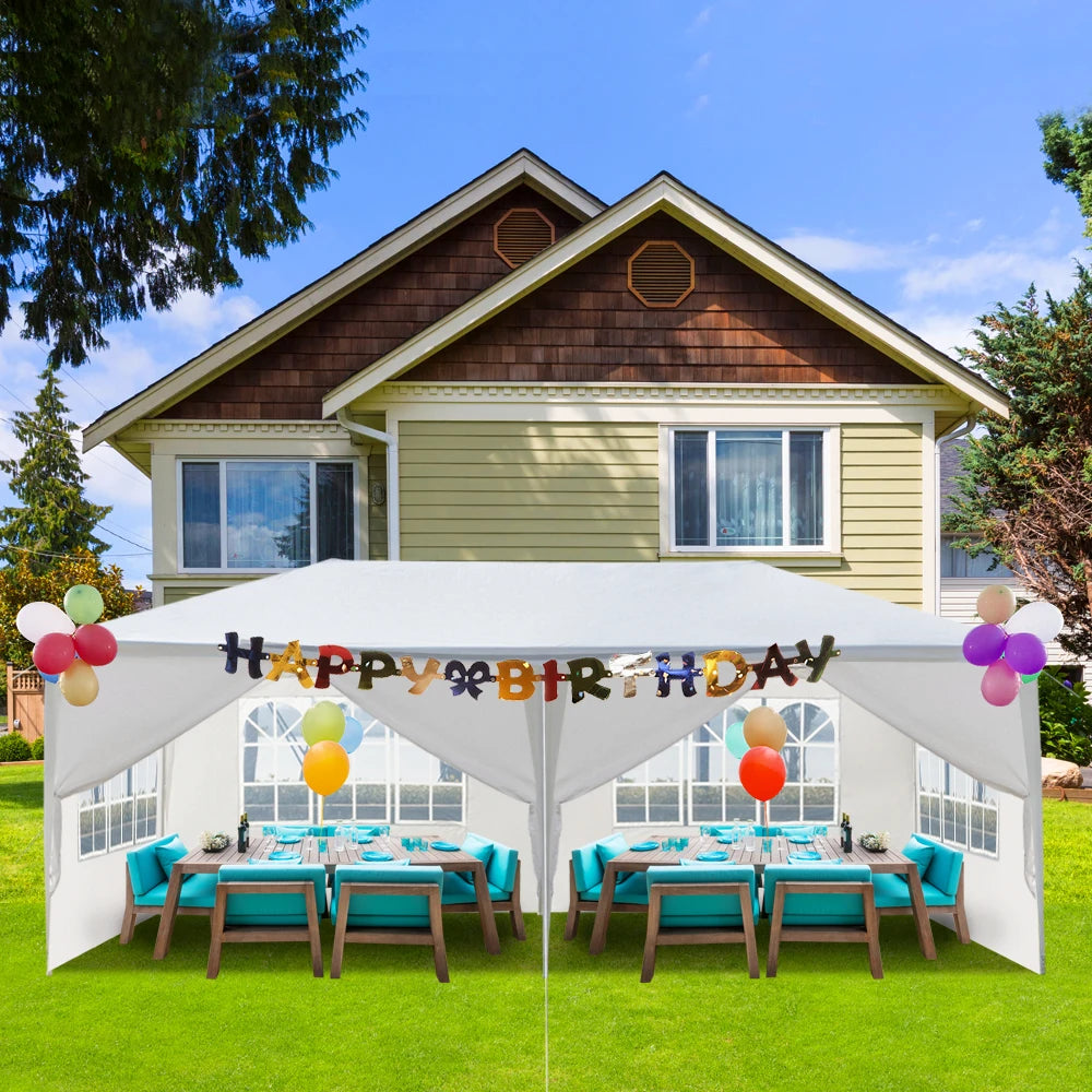 10 By 20 Outdoor Party Tent With 6 Removable Sidewalls
