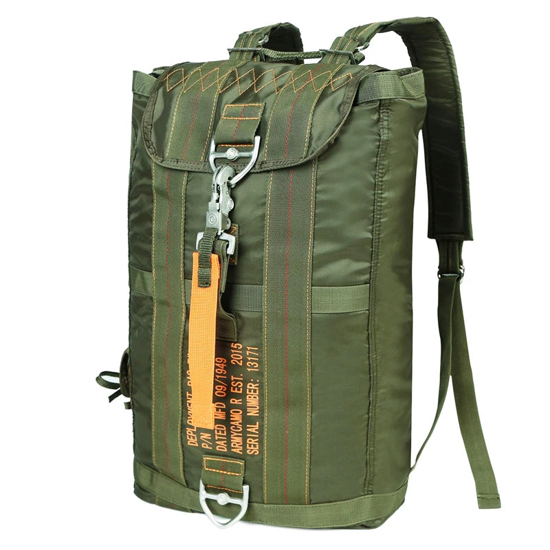 Durable All Purpose Backpack Lightweight Carryall Parachute Bag for Outdoor Hunting Hiking School Adventures