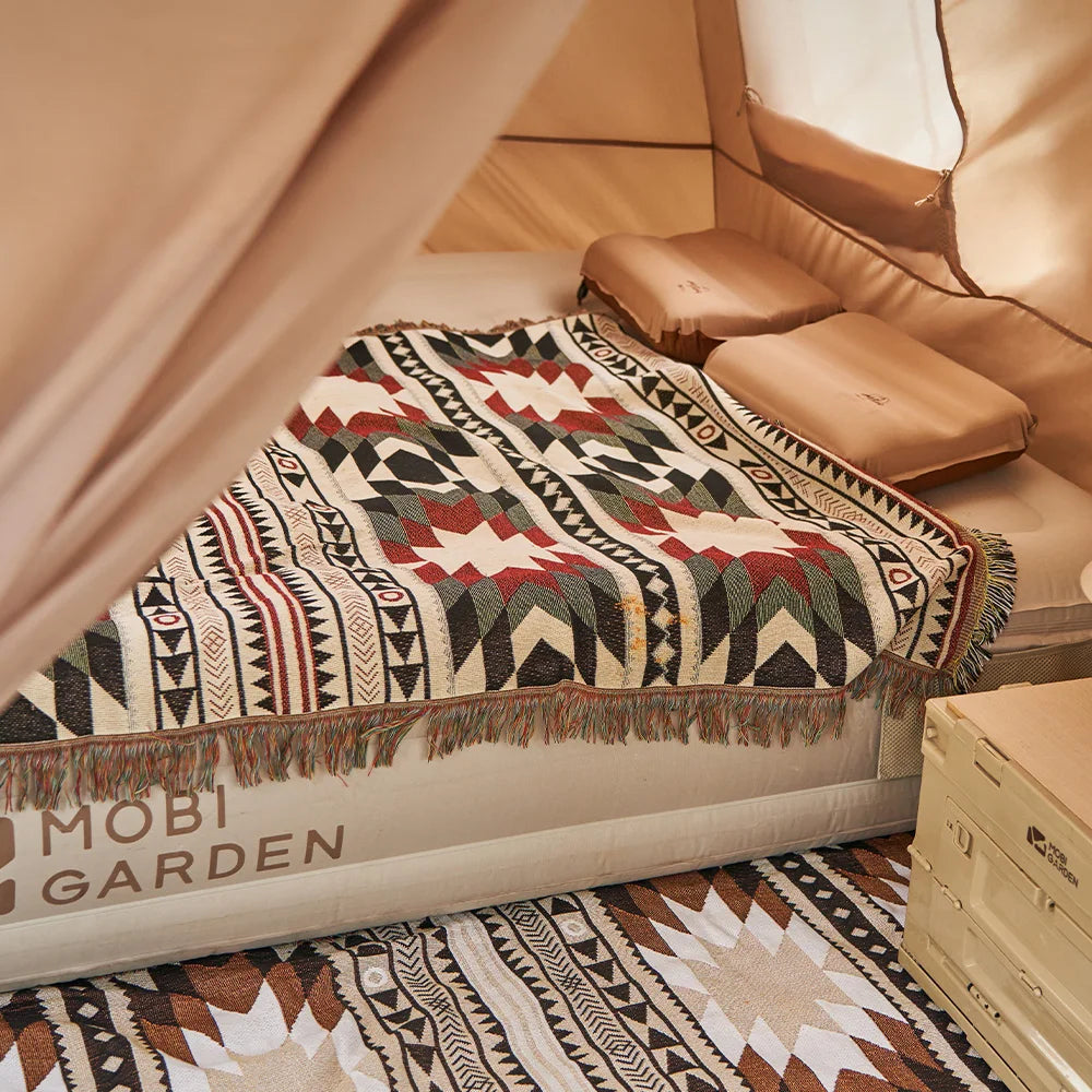 Mobi Garden Camping Air Mat 25cm Peach Skin Portable