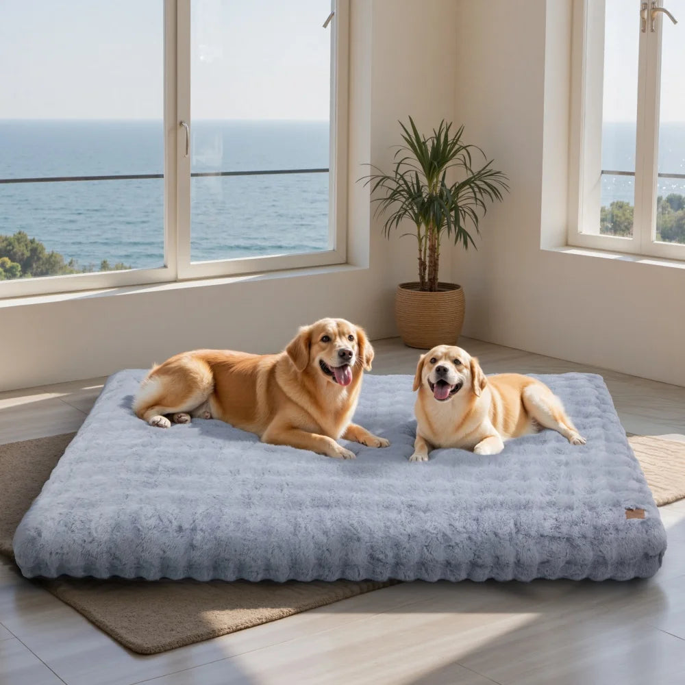 Ultra Plush Dog Bed Soft Cushion Large Dog Crate Mattress