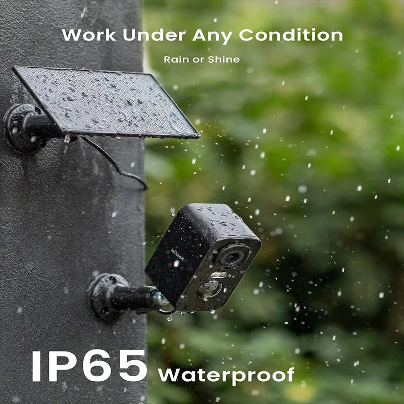 Iegeek 2K 3MP WiFi Solar Outdoor Security Camera Pro