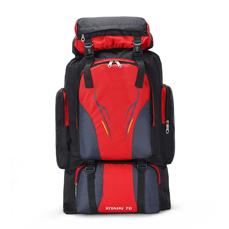 Camping High Capacity Hiking Backpack for Men and Women 70L Waterproof Outdoor Travel Sports Bag