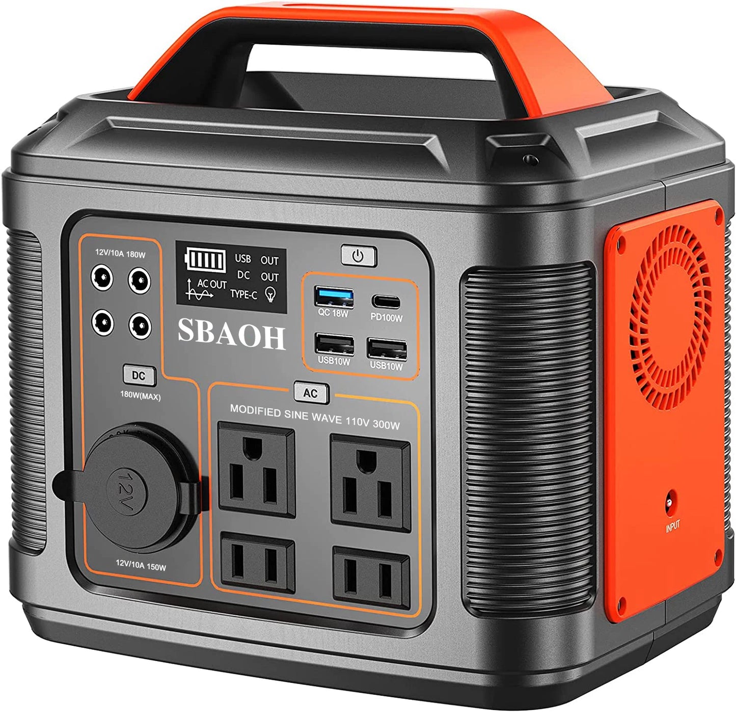 Portable Power Station 300W 296Wh Solar Generator Quick