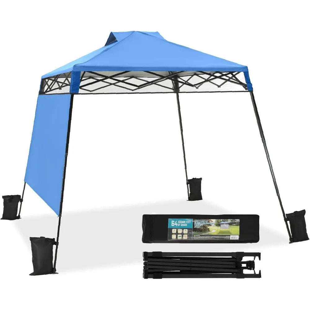 8x8 Ft Pop Up Canopy Tent Vented Top Easy One Person