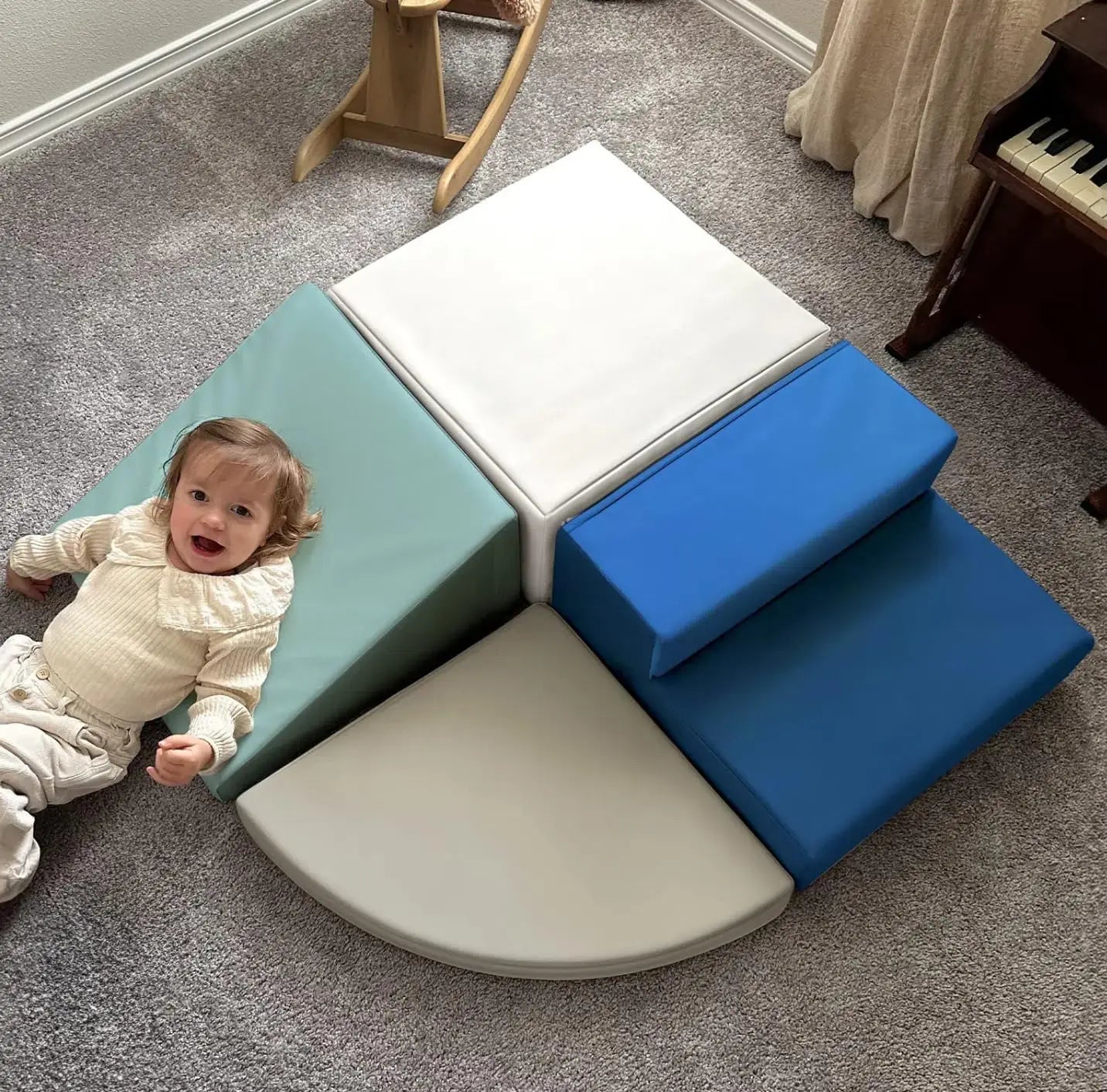 Large 4 Pieces Toddler Climbing Toys Non Toxic Eco Friendly Indoor Soft Play Equipment