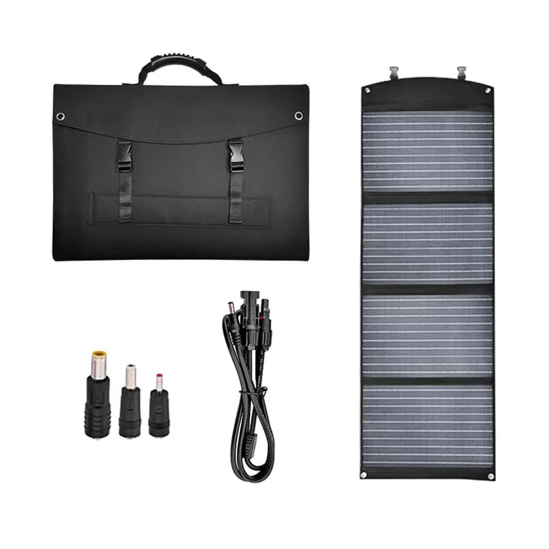 Ctolity 100W 18V Portable Foldable Flexible Monocrystalline Solar Panel Charger for Camping Outdoor Travel
