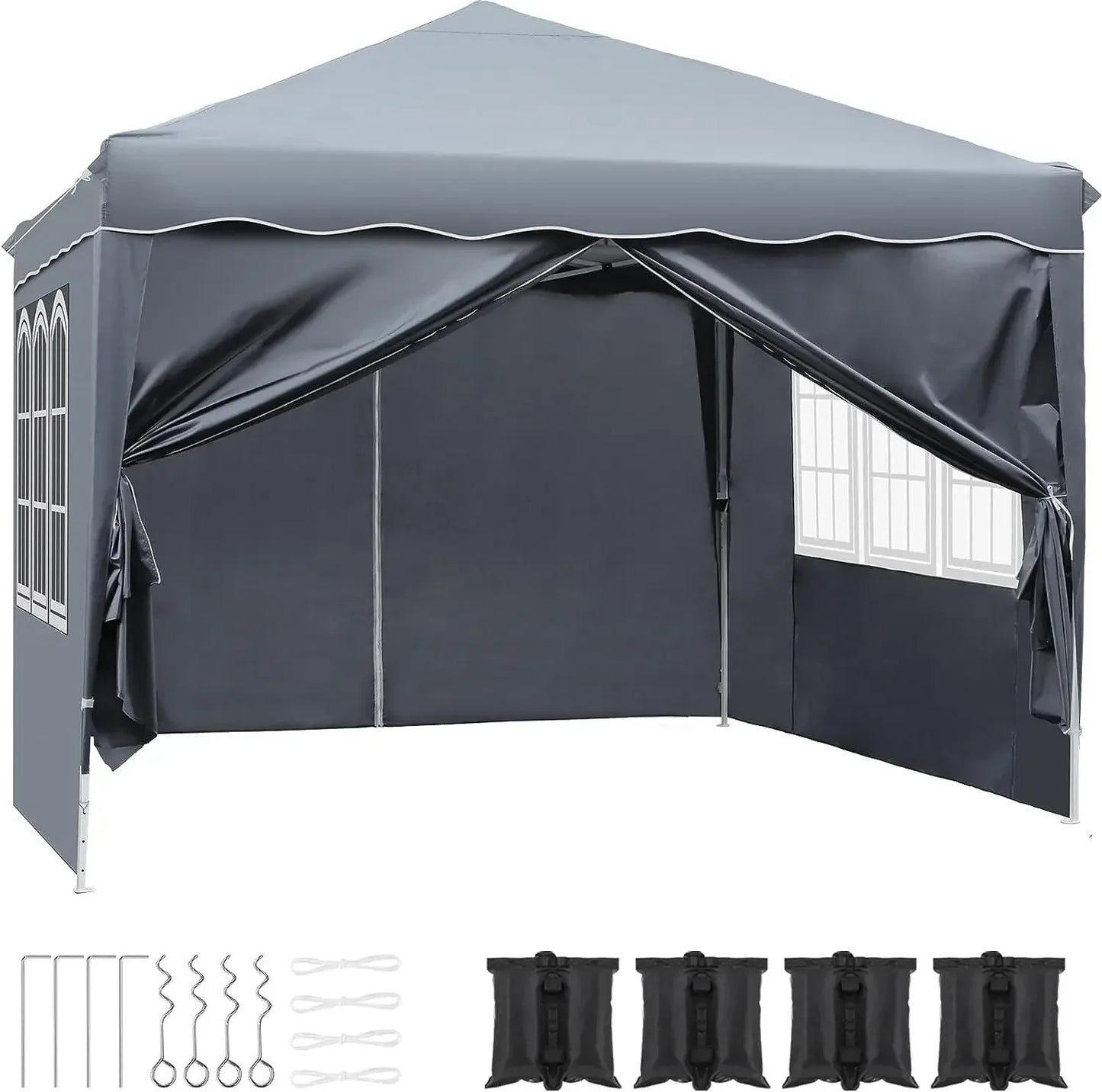 3x3m Sunshade Gazebo Portable Outdoor Rainproof Tent