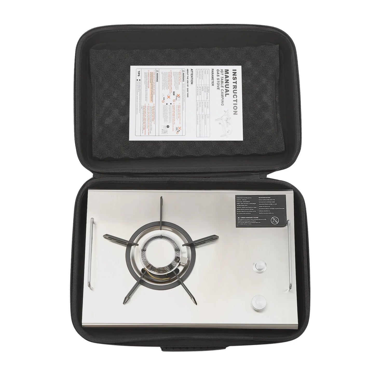 Foldable Portable Outdoor Gas Stove Stainless Steel