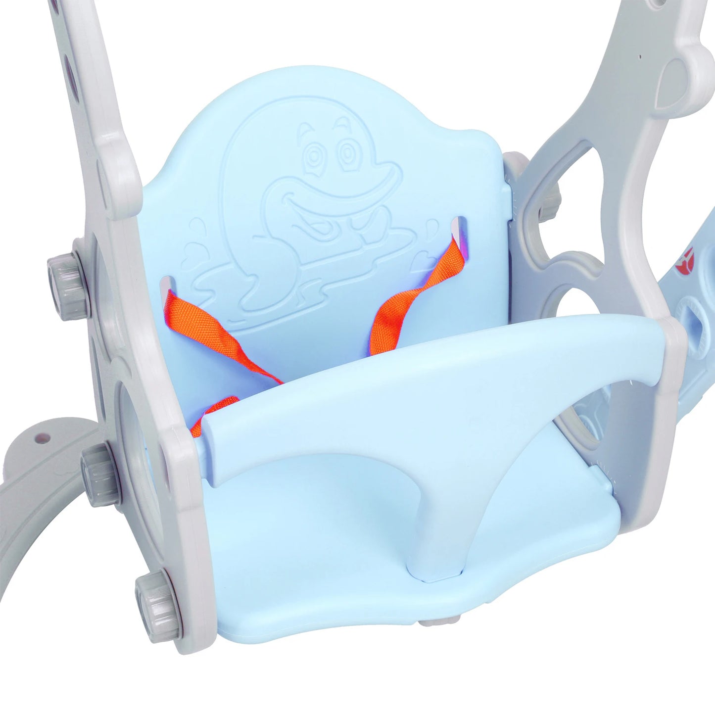 Toddler Climber Swing Set with Basketball Hoop Outdoor Indoor Play Slide for Children