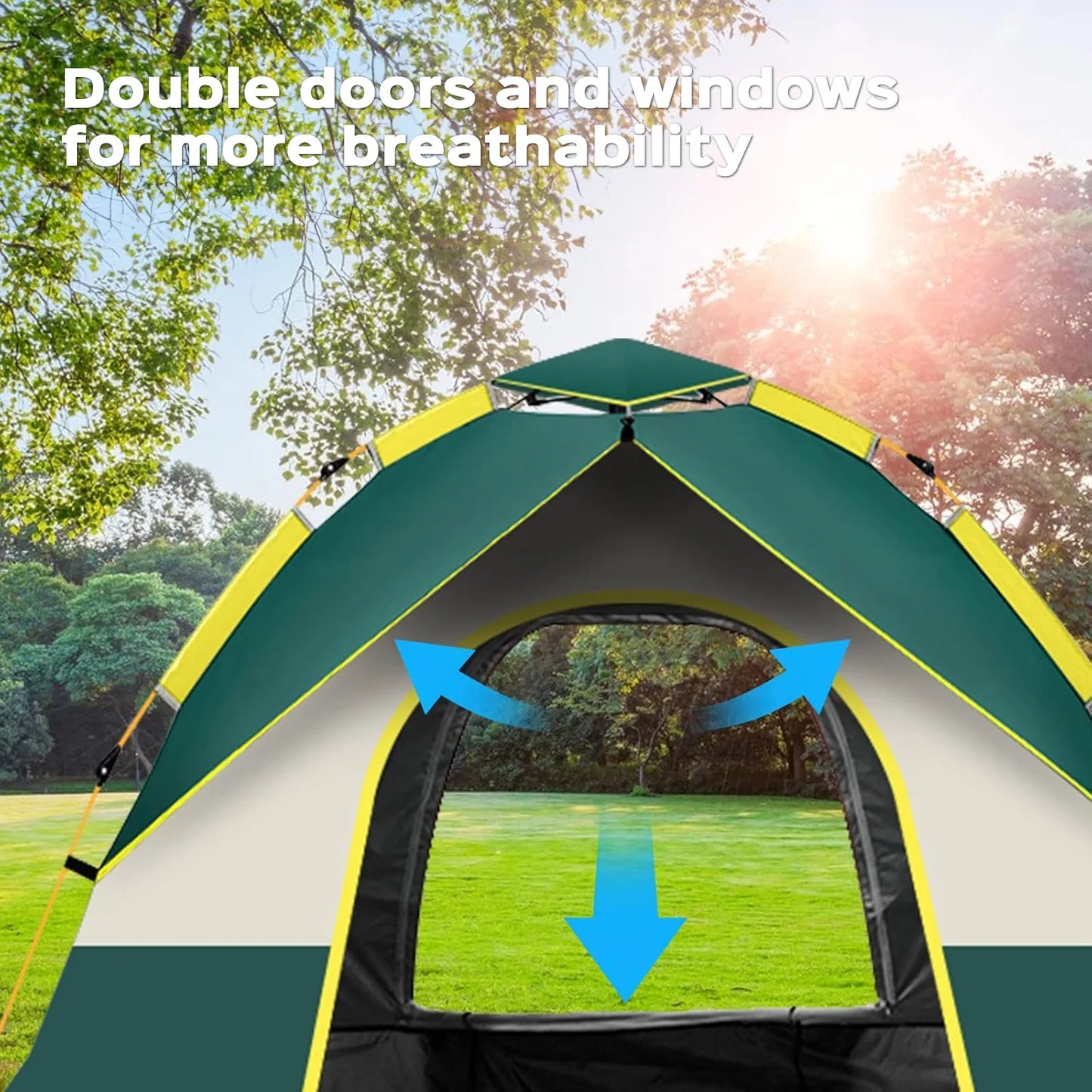 LOVEWE Quick Open Tent Waterproof Lightweight 2 Person