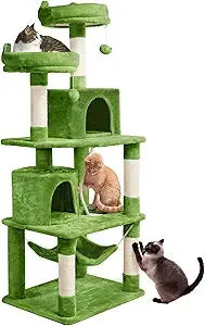 Yaheetech 62.5in Cat Tree Condo With Platform And Hammock