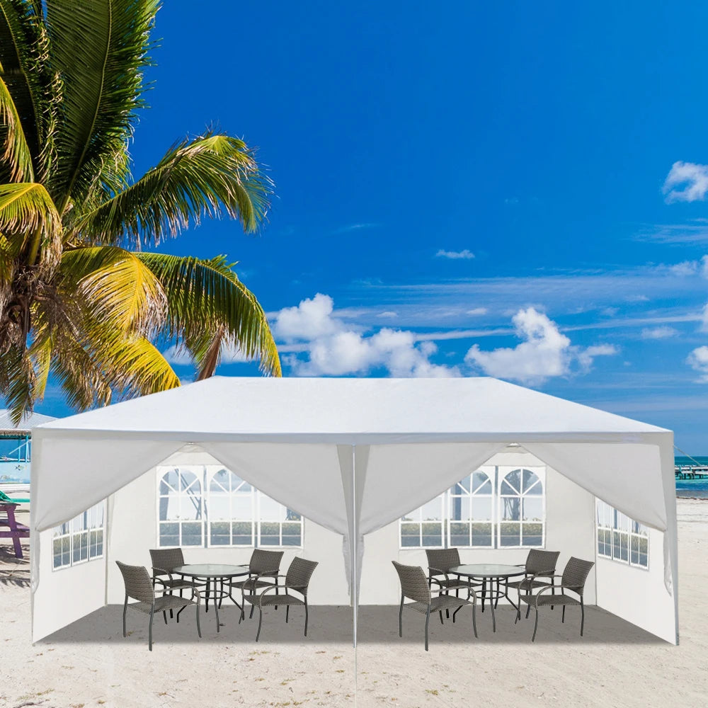 10 By 20 Outdoor Party Tent With 6 Removable Sidewalls