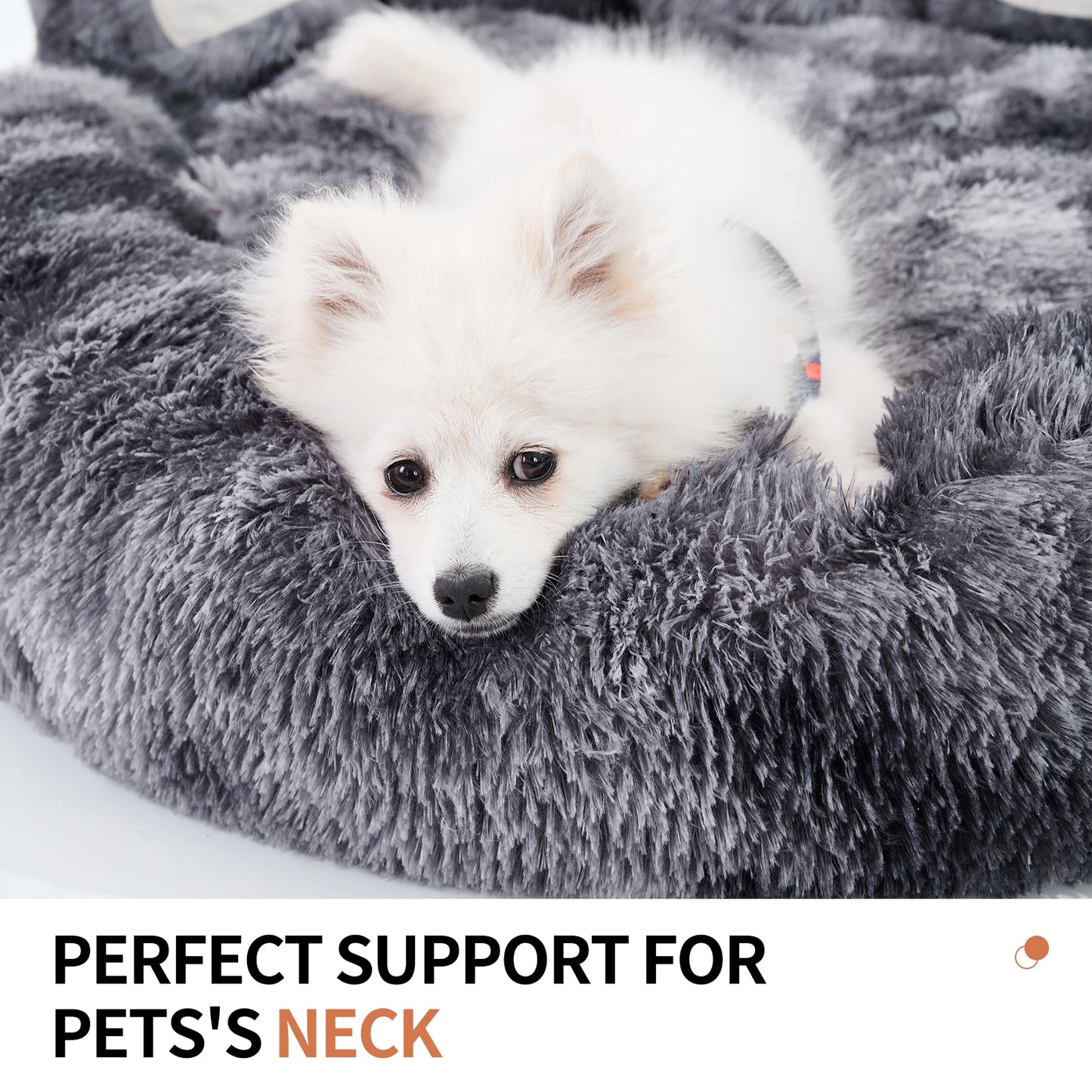 Paw Shape Cozy Dog Bed Warm Fluffy Cushion For Pets