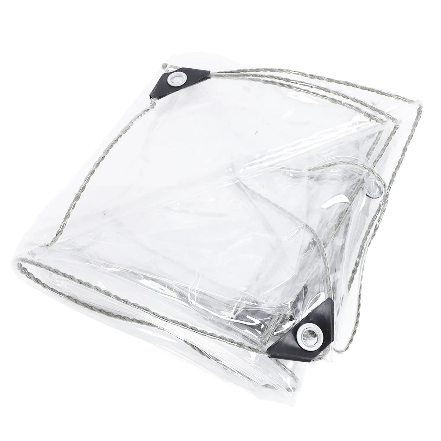 Transparent PVC Tarp 3x5m Clear Garden Rain Cover Protection