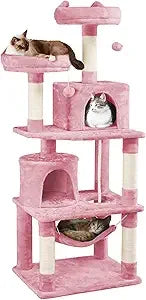 Yaheetech 62.5in Cat Tree Condo With Platform And Hammock