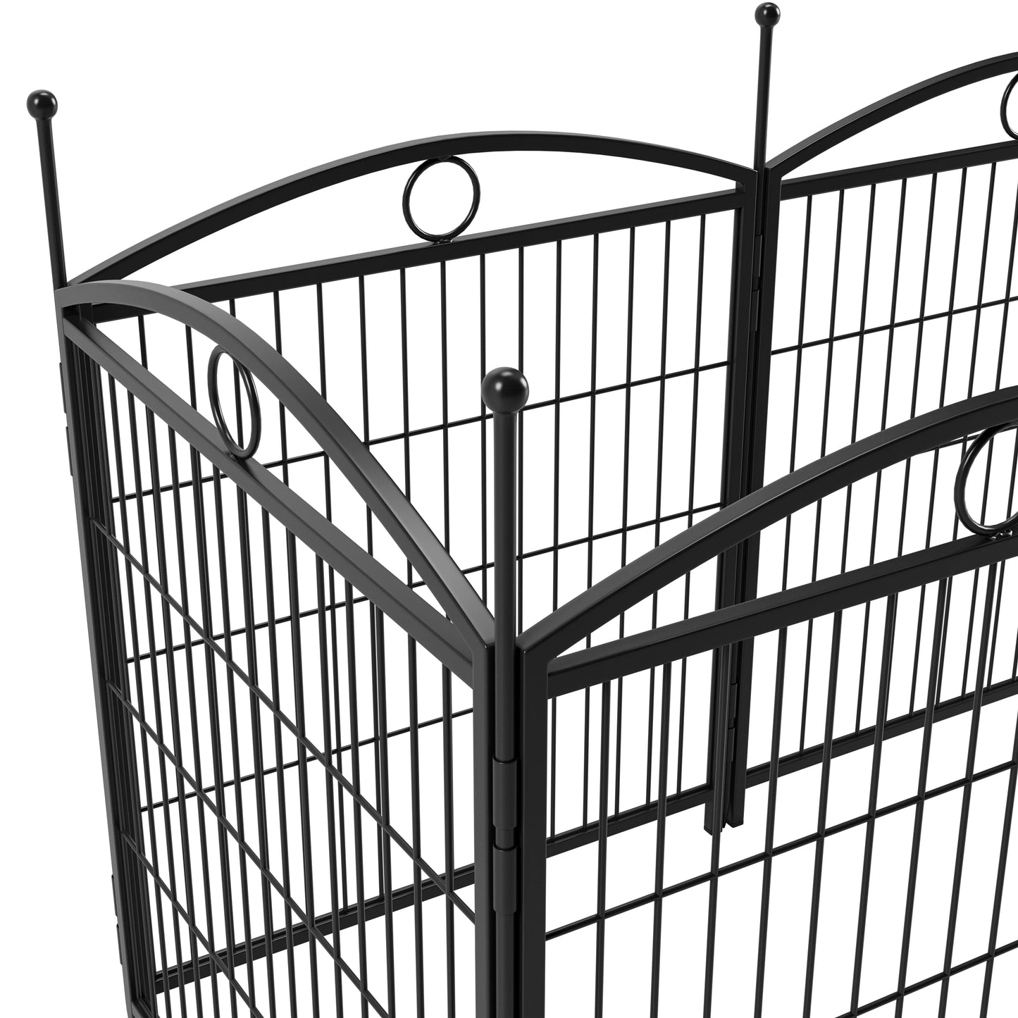Dog Playpen Indoor 32 Inch 8 Panels Metal Pen With Doors