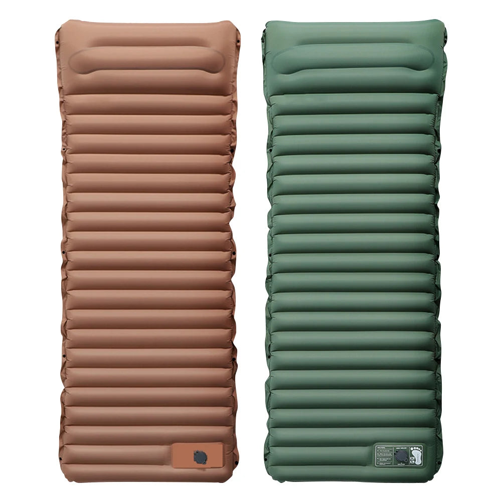 10cm Self Inflating Camping Mat With Foot Pump Pillow