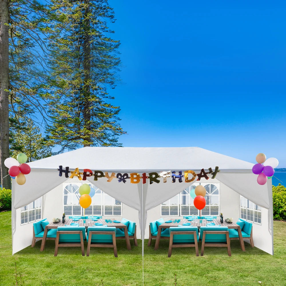 10 By 20 Outdoor Party Tent With 6 Removable Sidewalls
